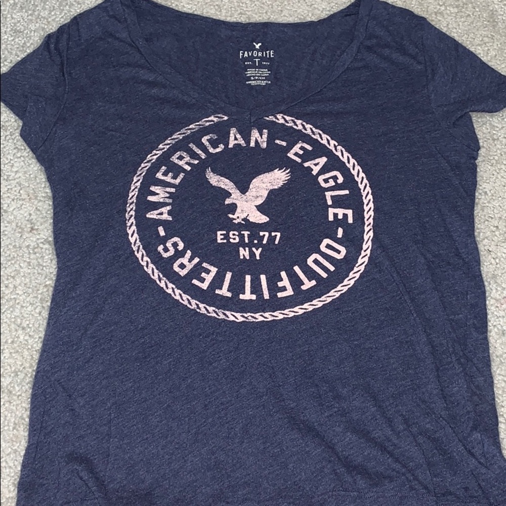 Dark blue American eagle tee